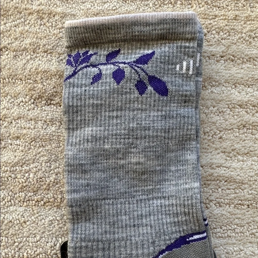 NWT Smartwool Outdoor PhD Hiking Socks Ultra Light Cushion Gray